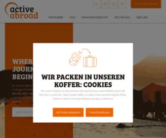 Activeabroad.de(Active abroad) Screenshot