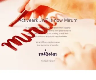 ActivearkjWT.com(Activeark JWT is now Mirum) Screenshot