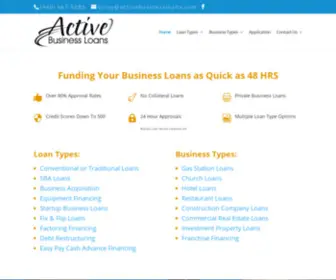 Activebusinessloans.com(Business Loan Service Cleveland OH) Screenshot