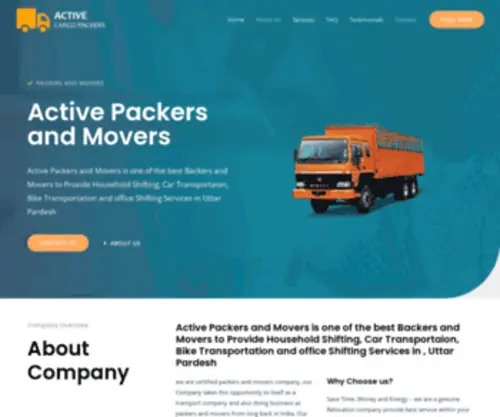 Activecargopackers.com(Active Cargo) Screenshot