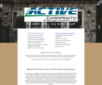 Activechiroandrehab.com(Active Chiropractic and RehabActive Chiropractic and Rehabilitation) Screenshot