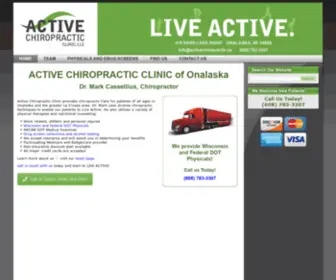 Activechiropractic.us(Mark Cassellius) Screenshot