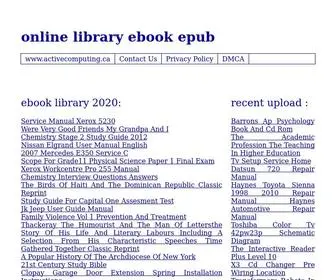 Activecomputing.ca(Online Library Ebook Epub) Screenshot