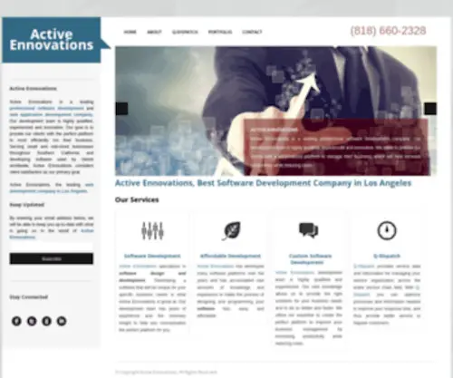 Activeennovations.com(Company Web Design) Screenshot