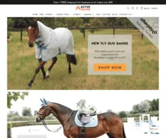 Activeequine.com.au(Leading Australian online saddlery) Screenshot