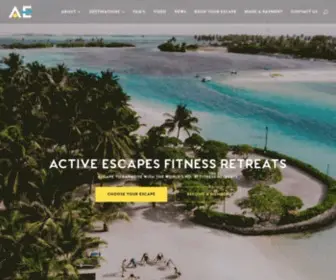 Activeescapes.com(Active Escapes) Screenshot