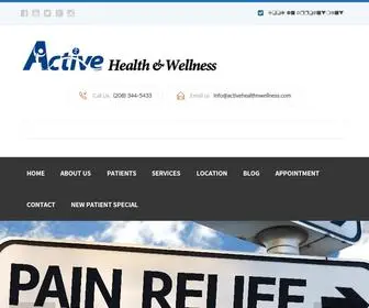 Activehealthnwellness.com(Boise Chiropractor) Screenshot