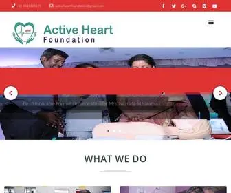 Activeheartfoundation.org(Active Heart Foundation) Screenshot