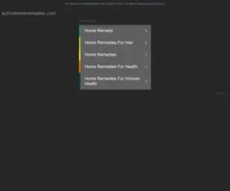 Activehomeremedies.com(Active Home Remedies) Screenshot