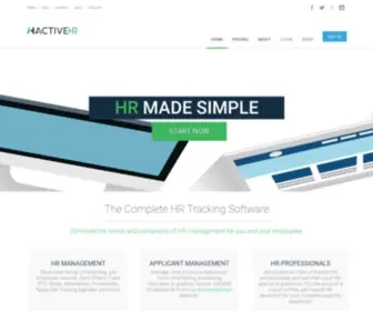 Activehr.io(The Complete HR Tracking Software) Screenshot