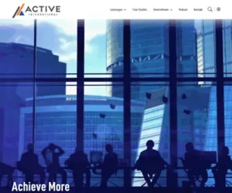 Activeinternational.de(TURNING ASSETS INTO MEDIA) Screenshot