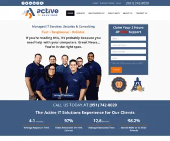 Activeits.com(IT Services & Support in Riverside) Screenshot