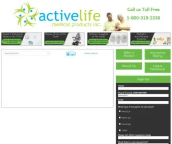 Activelifemed.com(Active Life Medical inc) Screenshot