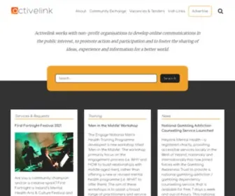 Activelink.ie(The online network for Irish nonprofit organisations) Screenshot