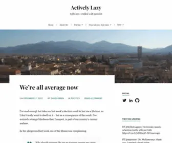 Activelylazy.co.uk(Software, crafted with passion) Screenshot