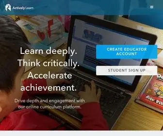 Activelylearn.com(Actively Learn) Screenshot