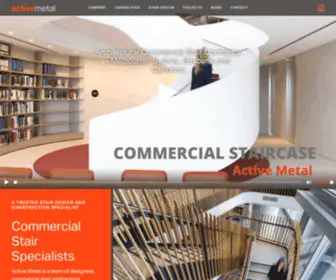 Activemetal.com.au(Commercial Staircases & Balustrades) Screenshot