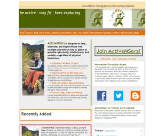 Activemsers.org(Multiple sclerosis exercises) Screenshot