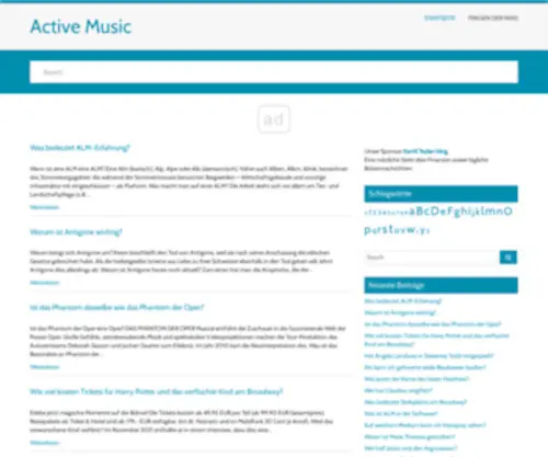 Activemusic-Blog.de(Active Music) Screenshot