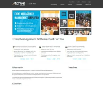 Activenetwork.co.za(Race, Activity & Event Registration Software) Screenshot