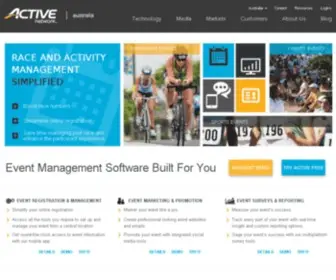 Activenetwork.com.au(Race, Activity & Event Registration Software) Screenshot