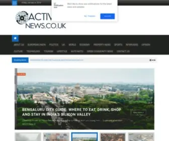 Activenews.co.uk(A different view on news) Screenshot