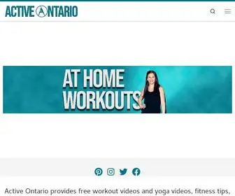 Activeontario.ca(Active Ontario) Screenshot