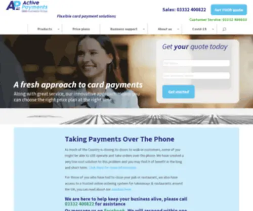Activepayments.co.uk(Secure Card Payment Services) Screenshot