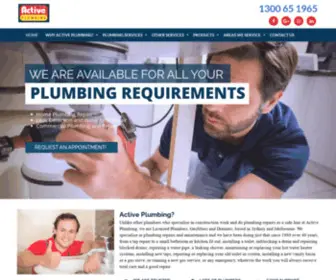 Activeplumbing.com.au(Emergency Plumber Sydney) Screenshot