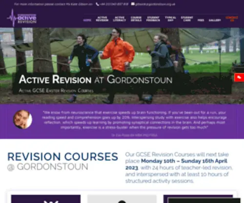 Activerevision.org.uk(Active GCSE Easter Revision Course at Gordonstoun School) Screenshot