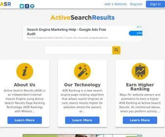 Activesearchresults.com(Active Search Results (ASR)) Screenshot