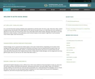 Activesocialbooks.com(Pligg is an open source content management system) Screenshot