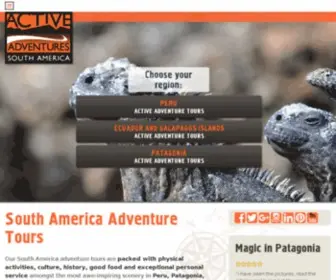 Activesouthamerica.com(Active Adventures) Screenshot