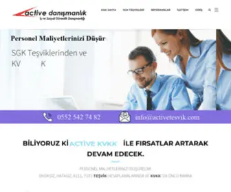 Activetesvik.com(ACTİVE TEŞVİK) Screenshot