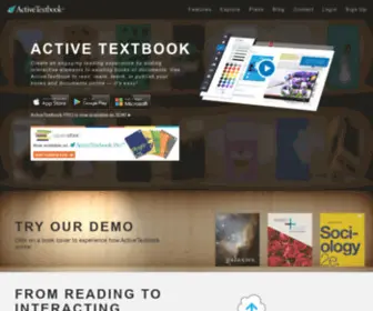 Activetextbook.com(From reading to interacting) Screenshot
