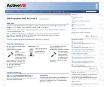 Activevb.de(Willkommen bei ActiveVB) Screenshot
