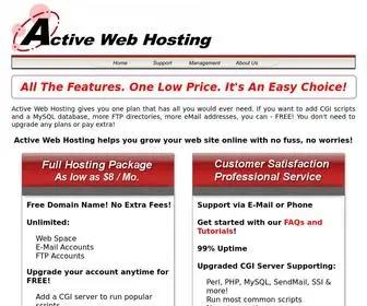 Activewebhosting.com(Web hosting) Screenshot