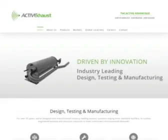 Activexhaust.com(Active Exhaust Corporate Website) Screenshot