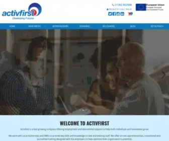 ActivFirst.co.uk(Training, funding and apprenticeships for learners) Screenshot