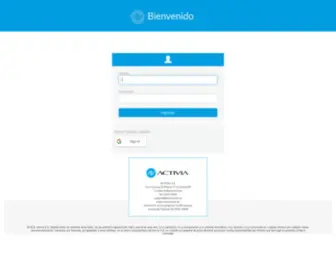 Activiaweb.com.ar(Activia Inicio) Screenshot