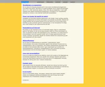 Activio.com(Web, Linux og Internett programvareutvikling og rådgivning) Screenshot