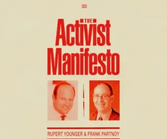 Activistmanifesto.org(Activist Manifesto) Screenshot