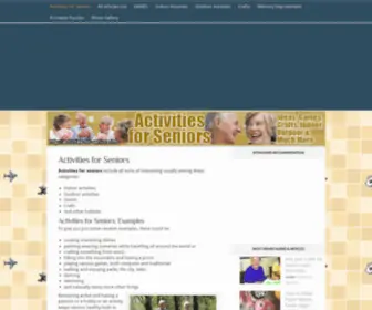 Activities-For-Seniors.info(ACTIVITIES FOR SENIORS) Screenshot