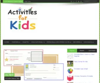 Activitiesforkids.com(Activities For Kids) Screenshot