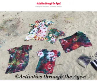 Activitiesthroughtheages.com(Creating special moments) Screenshot