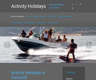 Activity-Holidays.com(Activity Holidays in Cornwall) Screenshot