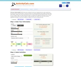 Activitycalc.com(Activitycalc) Screenshot