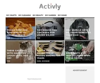 Activly.com(All things DIY to keep you staying active) Screenshot