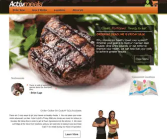 ActivMeals.com(Healthy Food Meals Prepared) Screenshot