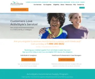 Activstyle.com(ActivStyle Incontinent Supplies) Screenshot